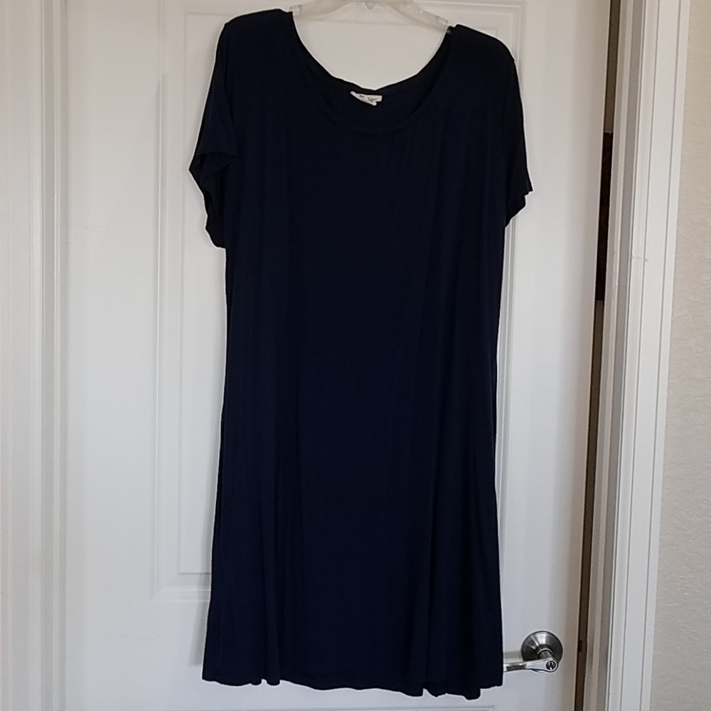 Style & Co. 3x Navy T-Shirt dress